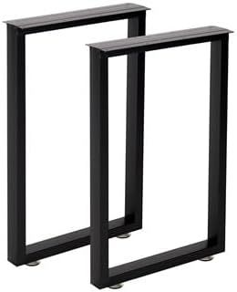 Metal Legs for Table V Shape 28" H Tall Metal Black Table Leg Heavy Duty Industrial Desk Legs Set of 2