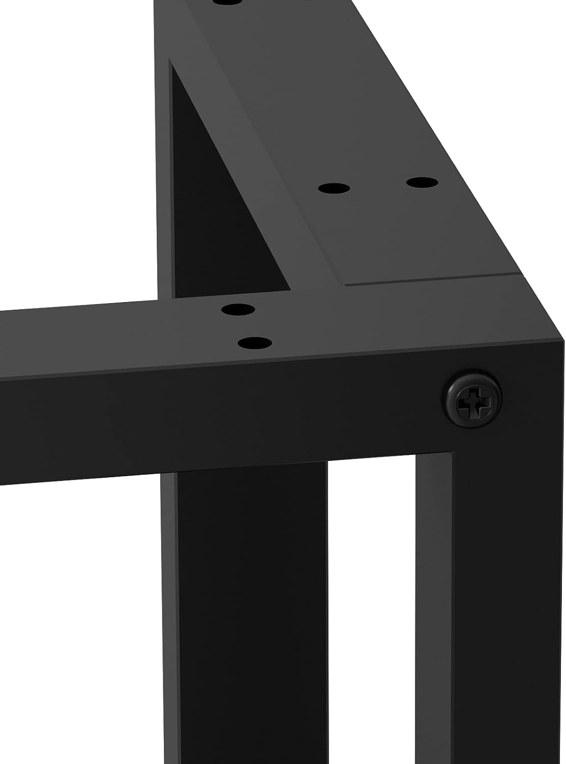 Metal Legs for Table V Shape 28" H Tall Metal Black Table Leg Heavy Duty Industrial Desk Legs Set of 2