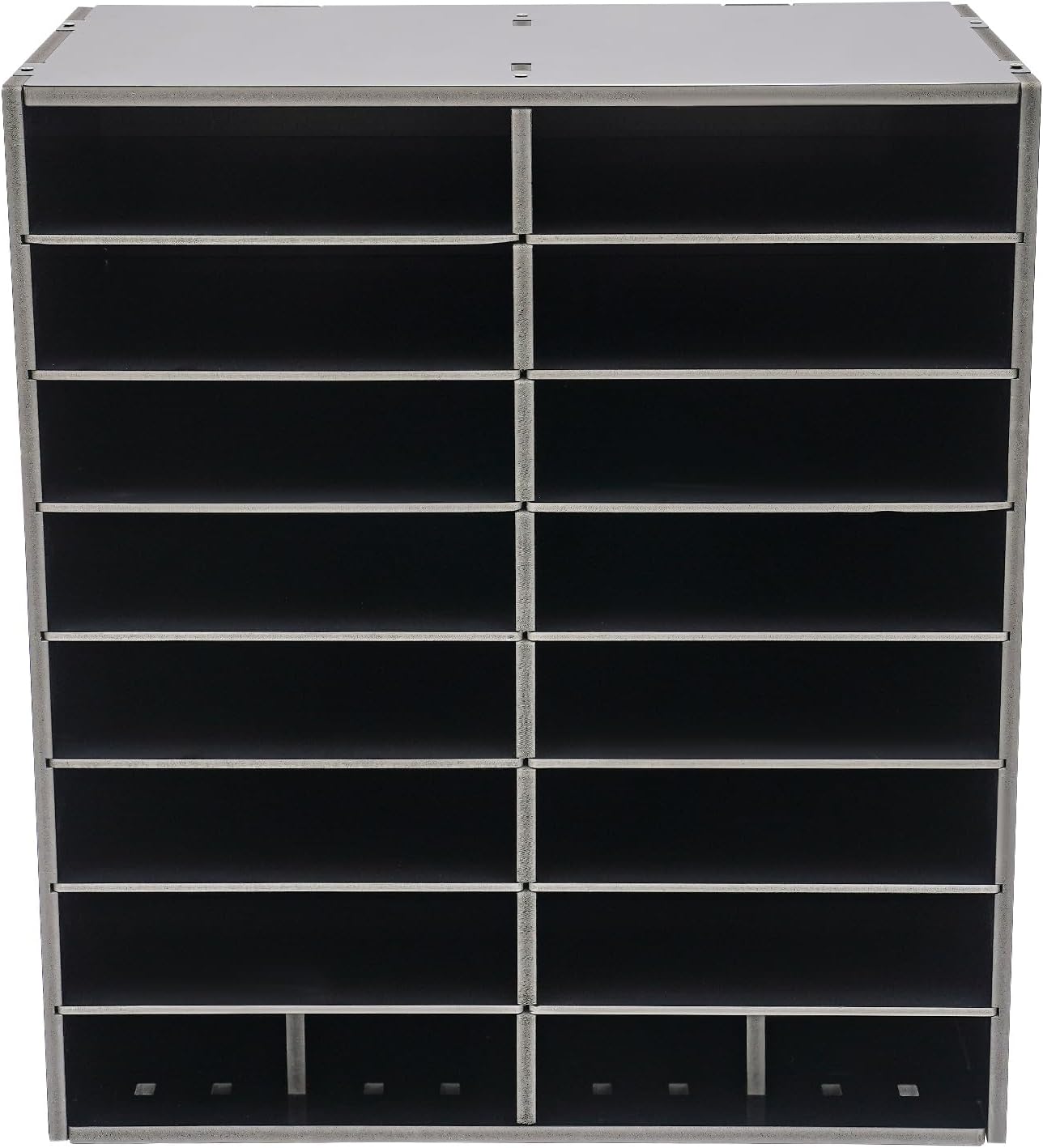 TFCFL Literature Organizer,16 Slots File Organizer Office Mailbox Desk Mail Sorter,Classroom Mail Organizer File Storage Holder for Home,Office,Mailroom,Classroom (Black)