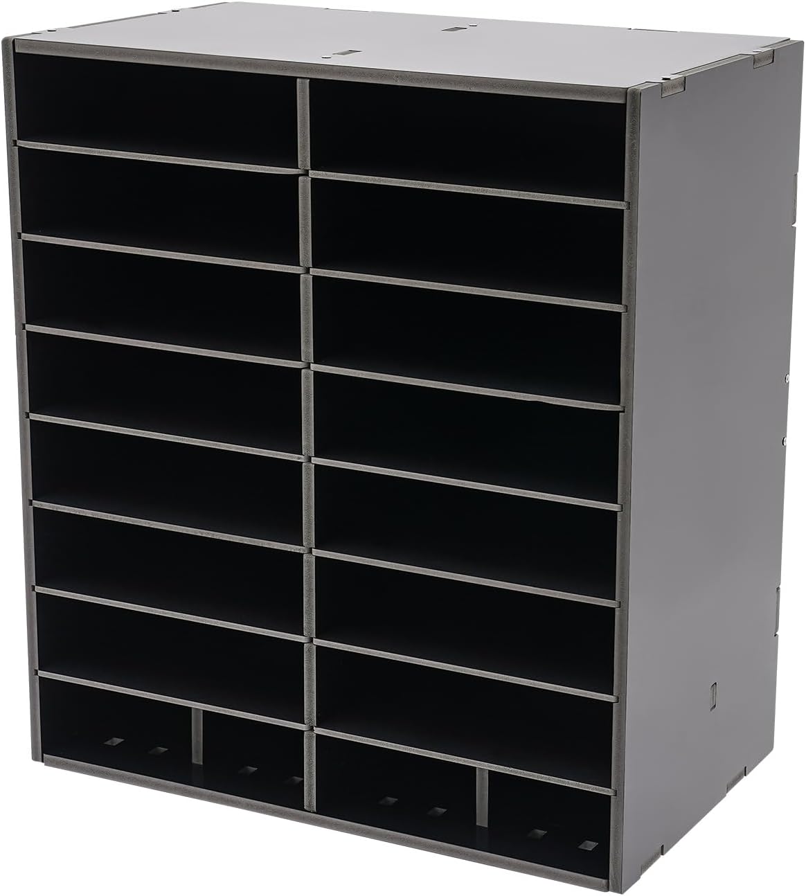TFCFL Literature Organizer,16 Slots File Organizer Office Mailbox Desk Mail Sorter,Classroom Mail Organizer File Storage Holder for Home,Office,Mailroom,Classroom (Black)