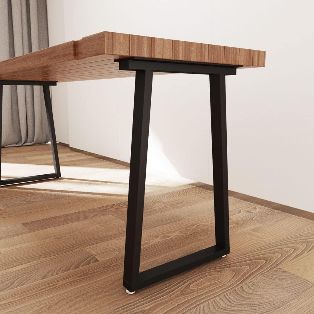 Metal Legs for Table V Shape 28" H Tall Metal Black Table Leg Heavy Duty Industrial Desk Legs Set of 2