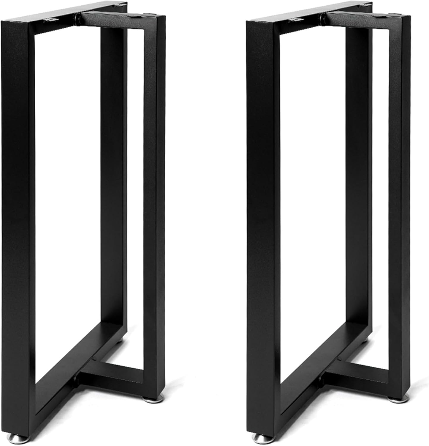 Metal Legs for Table V Shape 28" H Tall Metal Black Table Leg Heavy Duty Industrial Desk Legs Set of 2