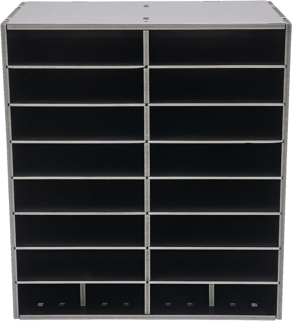 TFCFL Literature Organizer,16 Slots File Organizer Office Mailbox Desk Mail Sorter,Classroom Mail Organizer File Storage Holder for Home,Office,Mailroom,Classroom (Black)