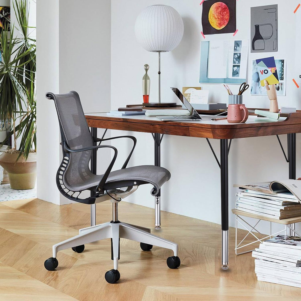 KAZAKA Adjustable Table Legs, 20-30 inch for Activity & Office Tables - Set of 4 (Black)
